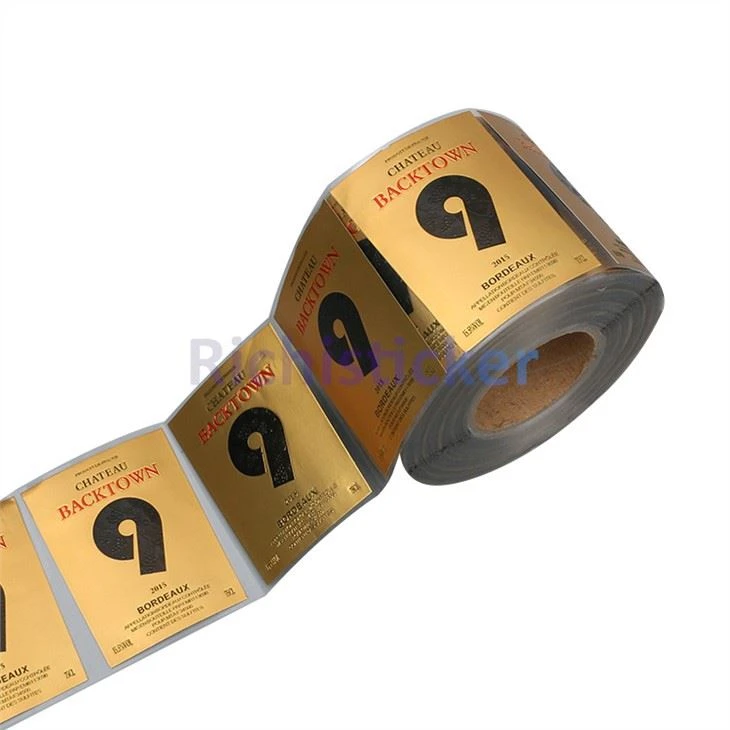 3D Embossed Metal Wine Labels
