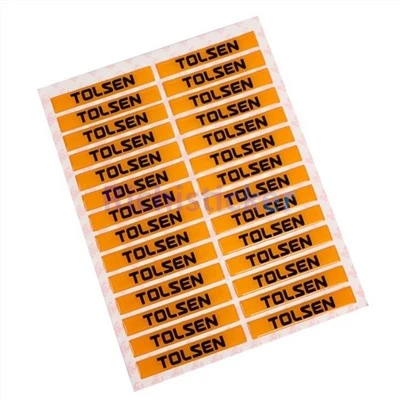 Epoxyhars over vinylsticker