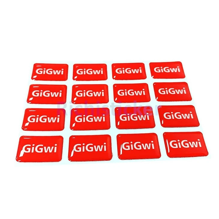Clear Crytal Epoxy Resin StickerS