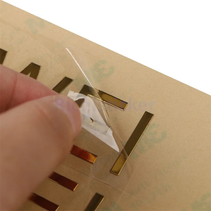 Waterproof Metallic Nickel Sticker